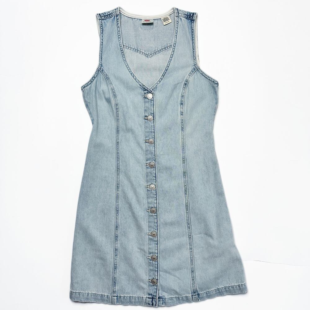 Levi's Light Blue Denim Mini Dress